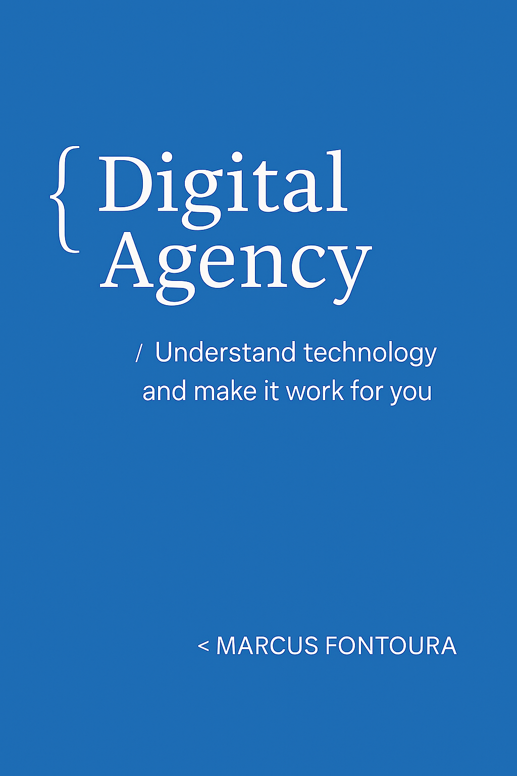 Digital Agency book cover